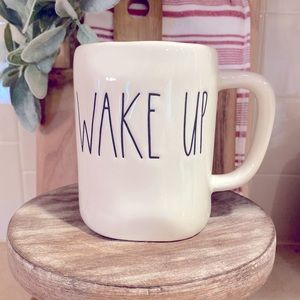 Rae Dunn “Wake Up” coffee mug